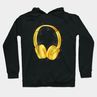 Starry Star and gold earphone Hoodie